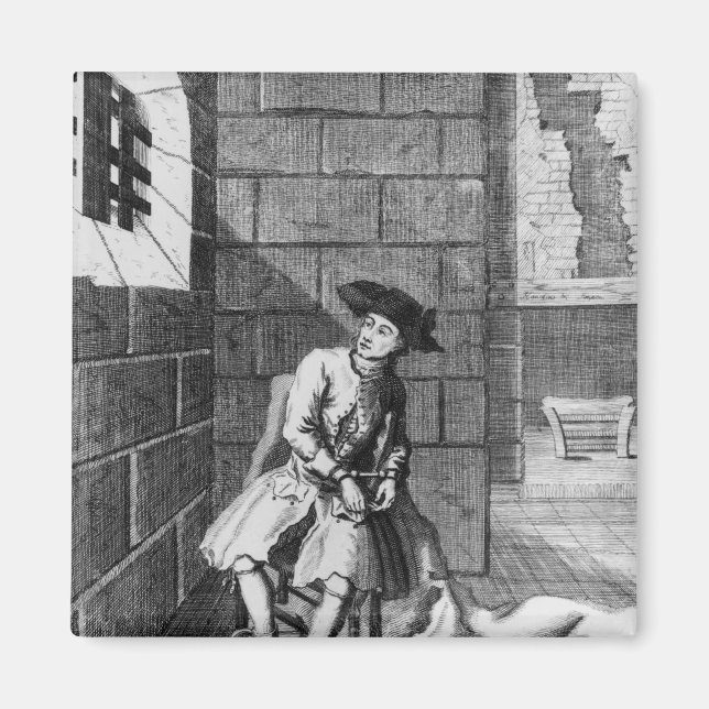 Jack Shepperd in Newgate Prison, 1724 Magnet (Front)