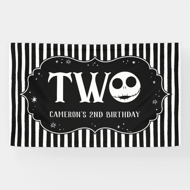 Jack Skellington 2nd Birthday - TWO Banner (Horizontal)