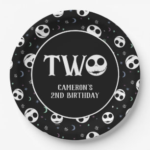 Jack Skellington 2nd Birthday - TWO Paper Plates