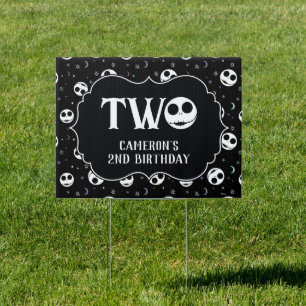 Jack Skellington 2nd Birthday - TWO Sign
