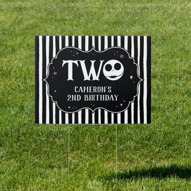 Jack Skellington 2nd Birthday - TWO Sign (Insitu)