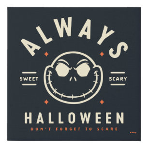Jack Skellington - Always Halloween Faux Canvas Print