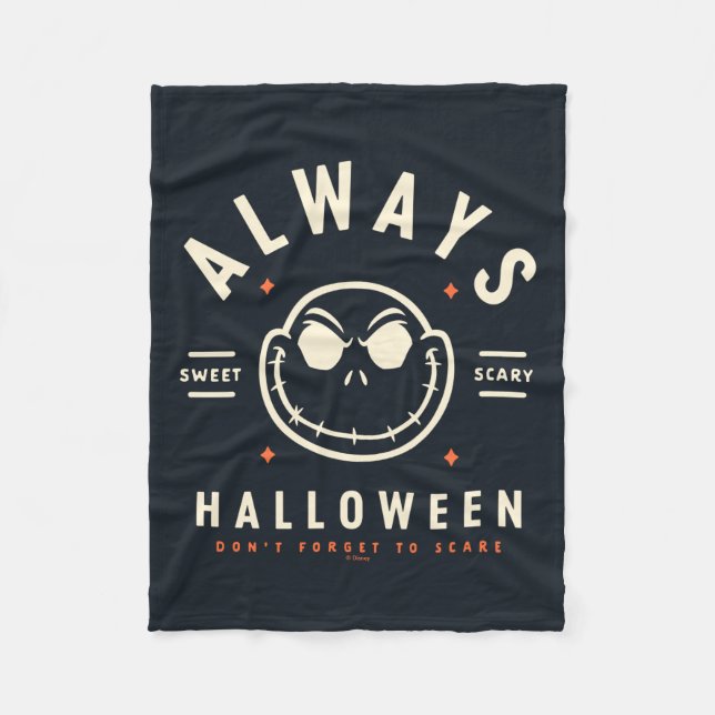 Jack Skellington - Always Halloween Fleece Blanket (Front)