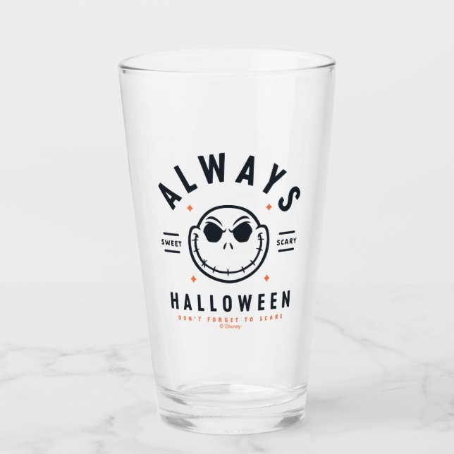 Jack Skellington - Always Halloween Glass (Front)