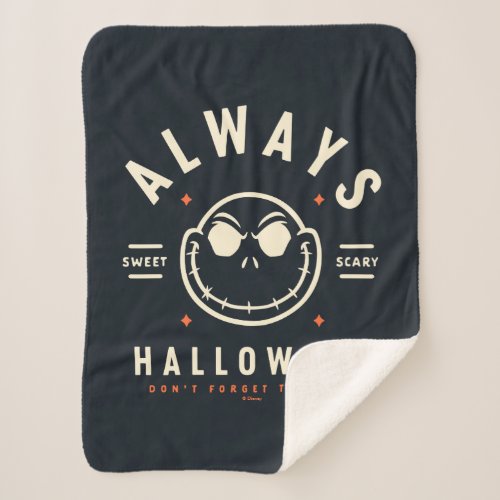 Jack Skellington _ Always Halloween Sherpa Blanket