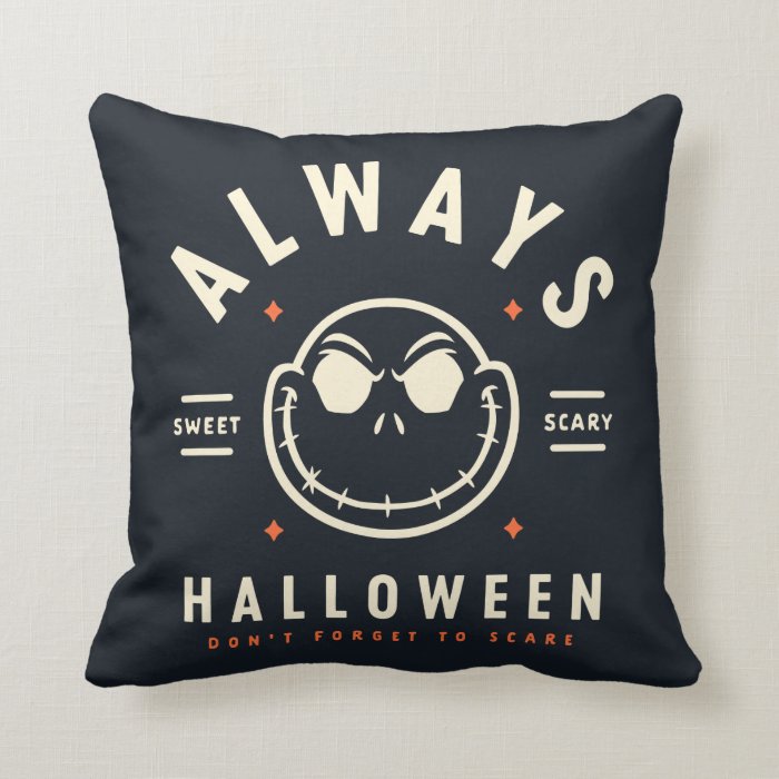 Jack Skellington - Always Halloween Throw Pillow