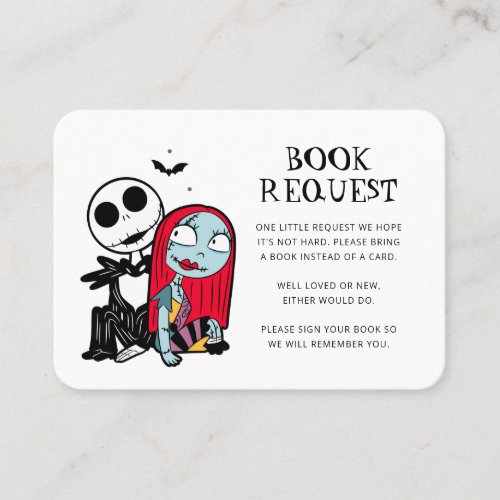 Jack Skellington and Sally Baby Shower Place Card