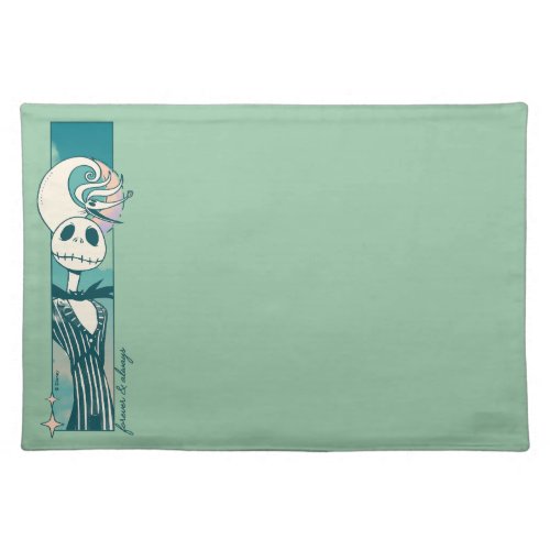 Jack Skellington and Zero _ Forever  Always Cloth Placemat
