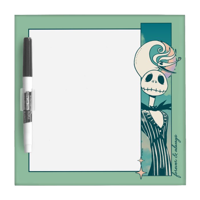 Jack Skellington and Zero - Forever & Always Dry Erase Board