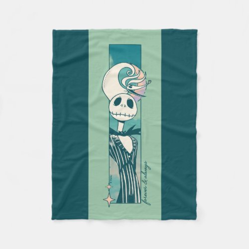 Jack Skellington and Zero _ Forever  Always Fleece Blanket