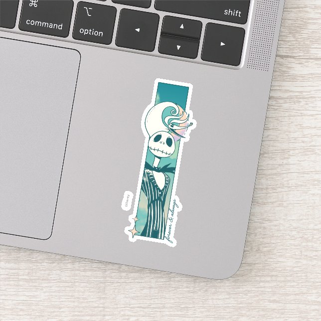 Jack Skellington and Zero - Forever & Always Sticker (Detail)