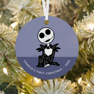Jack Skellington   Baby's First Christmas Metal Ornament