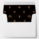 Jack Skellington Black &amp; Orange Polka Dot Pattern Envelope