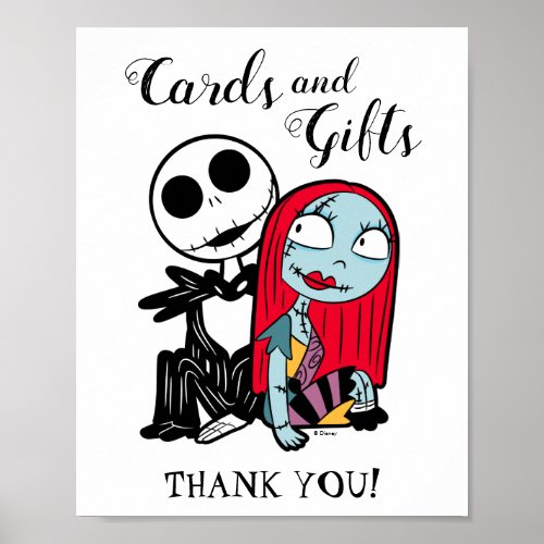 Jack Skellington Cards  Gifts Baby Shower Poster