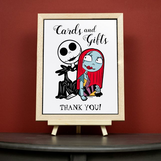 Jack Skellington Cards & Gifts Baby Shower Poster (Sign in frame)