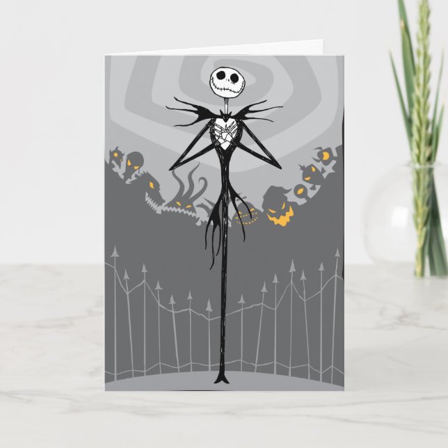 Jack Skellington | Cemetery Fence Holiday Card (Front)