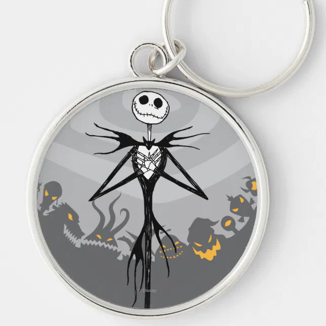 Jack Skellington | Cemetery Fence Keychain | Zazzle