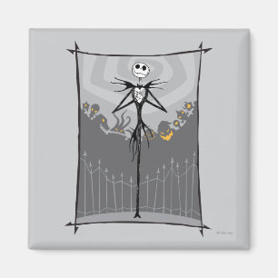 Jack Skellington Cemetery Fence Magnet