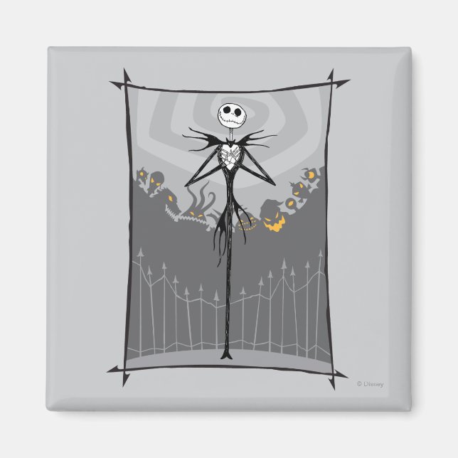 Jack Skellington | Cemetery Fence Magnet (Front)