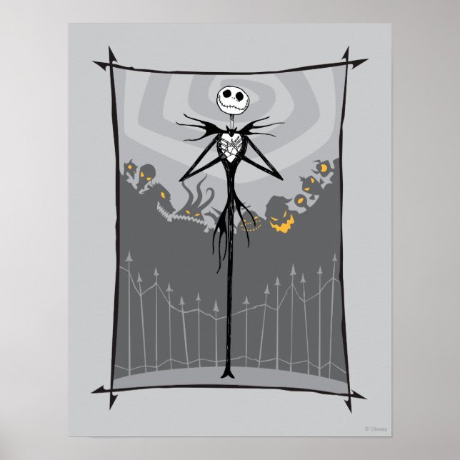 Jack Skellington | Cemetery Fence Poster (Front)