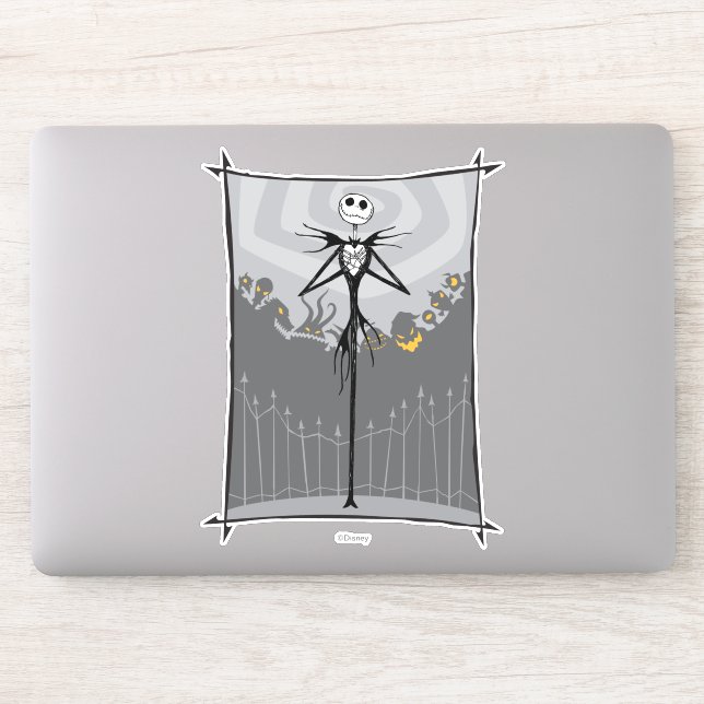 Jack Skellington | Cemetery Fence Sticker (Computer)