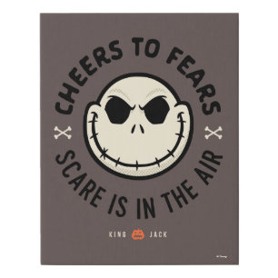 Jack Skellington - Cheers To Fears Faux Canvas Print