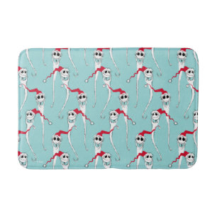 Jack Skellington Christmas Pattern Bath Mat