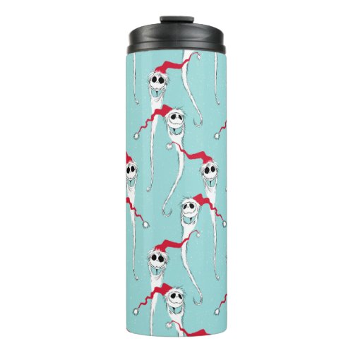 Jack Skellington Christmas Pattern Thermal Tumbler