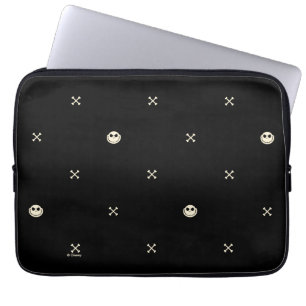 Jack Skellington & Cross Bones Pattern Laptop Sleeve