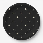 Jack Skellington &amp; Cross Bones Pattern Paper Plates