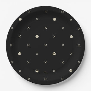 Jack Skellington & Cross Bones Pattern Paper Plates