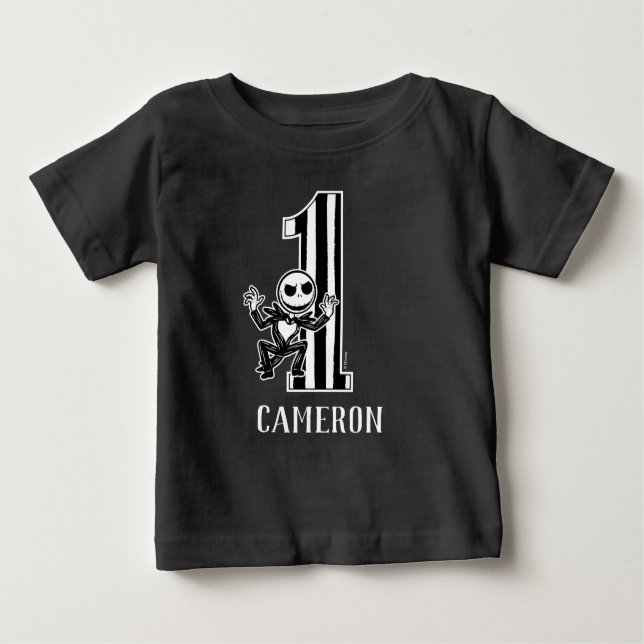 Jack Skellington | Custom Birthday Boy Baby T-Shirt (Front)