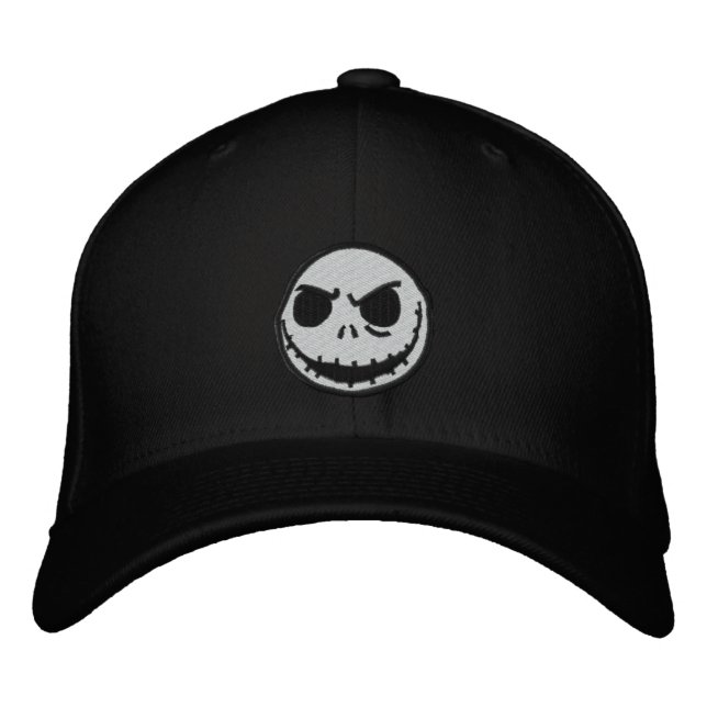 Jack Skellington Embroidered Baseball Hat (Front)