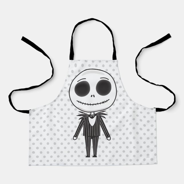 Jack Skellington Emoji 2 Apron (Front)