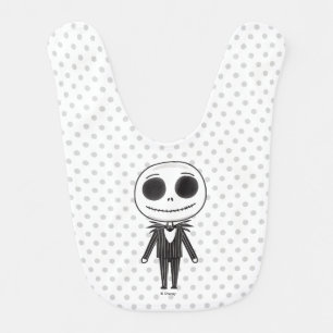 Jack Skellington Emoji Baby Bib