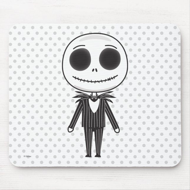 Jack Skellington Emoji Mouse Pad (Front)