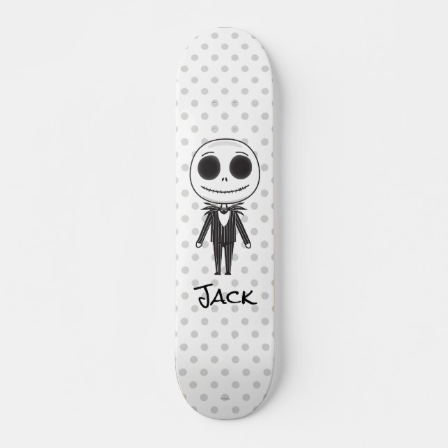 Jack Skellington Emoji Skateboard Deck (Front)