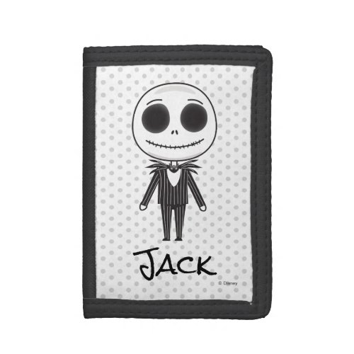 Jack Skellington Emoji Tri_fold Wallet