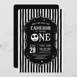 Jack Skellington First Birthday - ONE Invitation