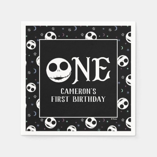 Jack Skellington First Birthday - ONE Napkins