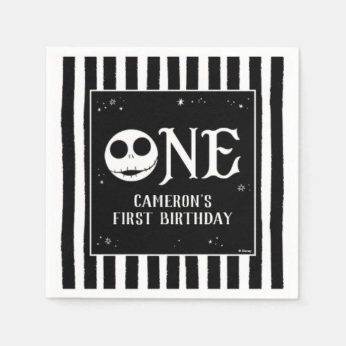 Jack Skellington First Birthday _ ONE Napkins