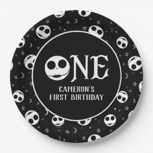 Jack Skellington First Birthday - ONE Paper Plates