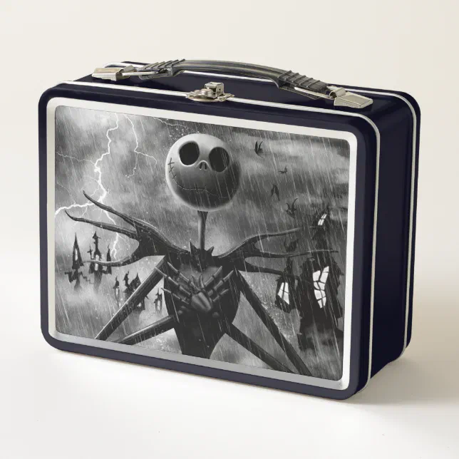 Jack Skellington Ghostlike Charm Metal Lunch Box Zazzle