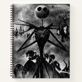 Jack Skellington | Ghostlike Charm Notebook by nightmarebeforexmas at Zazzle