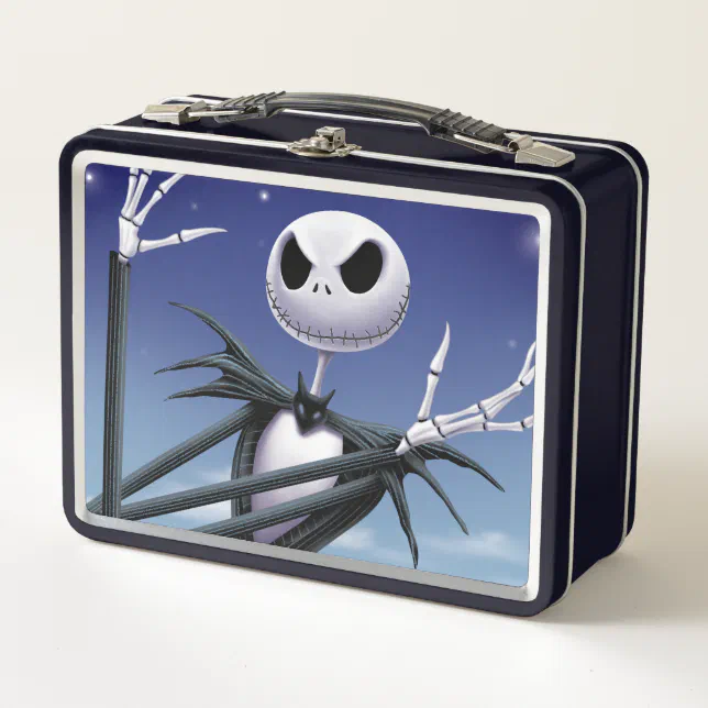 Jack Skellington Grin and Share It Metal Lunch Box Zazzle