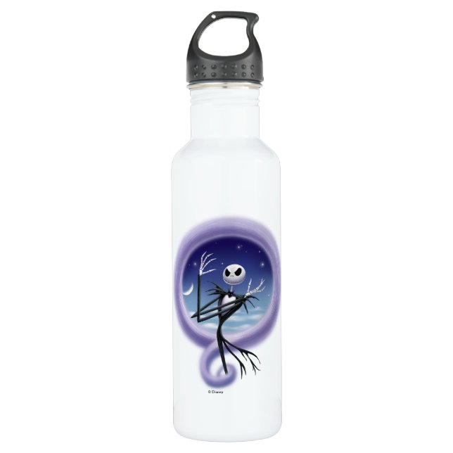 Jack Skellington | Grin and Share It Stainless Steel Water Bottle (Front)