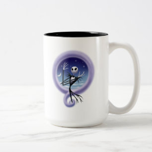 Jack Skellington Grin and Share It Two-Tone Coffee Mug