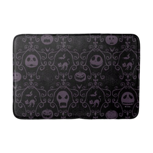 Jack Skellington Halloween Filigree Pattern Bath Mat