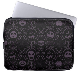 Jack Skellington Halloween Filigree Pattern Laptop Sleeve