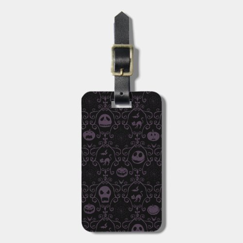 Jack Skellington Halloween Filigree Pattern Luggage Tag